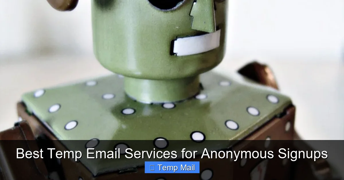 Best Temp Email Services for Anonymous Signups