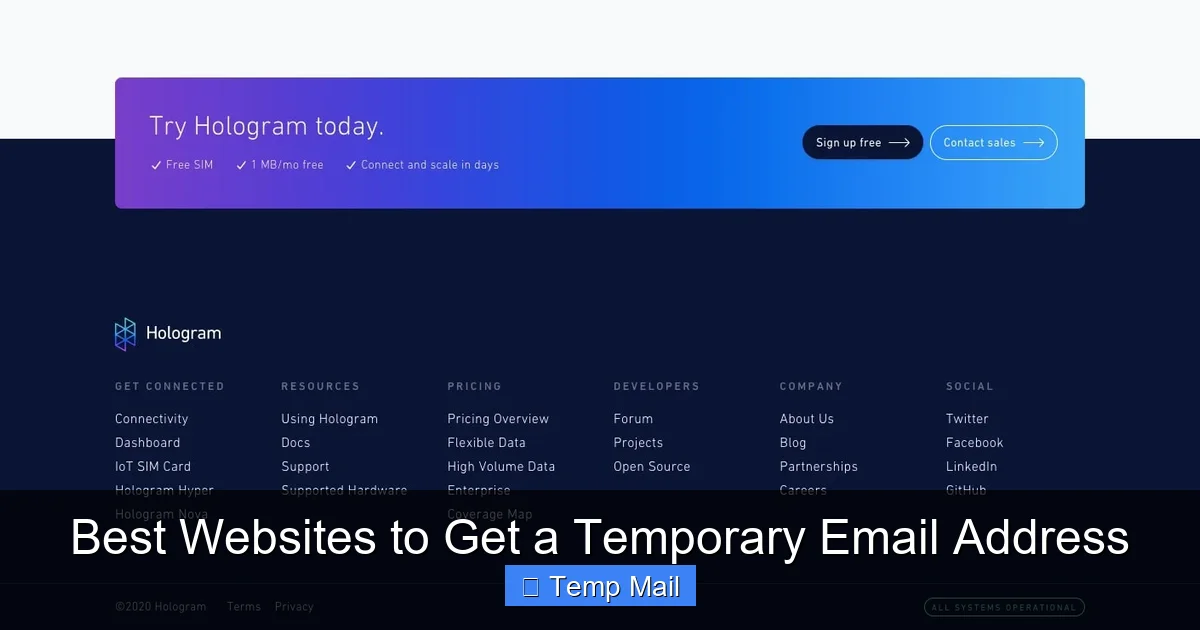 Best Websites to Get a Temporary Email Address