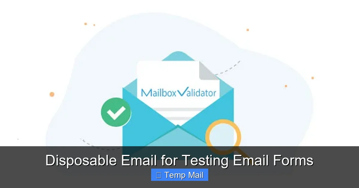 Disposable Email for Testing Email Forms