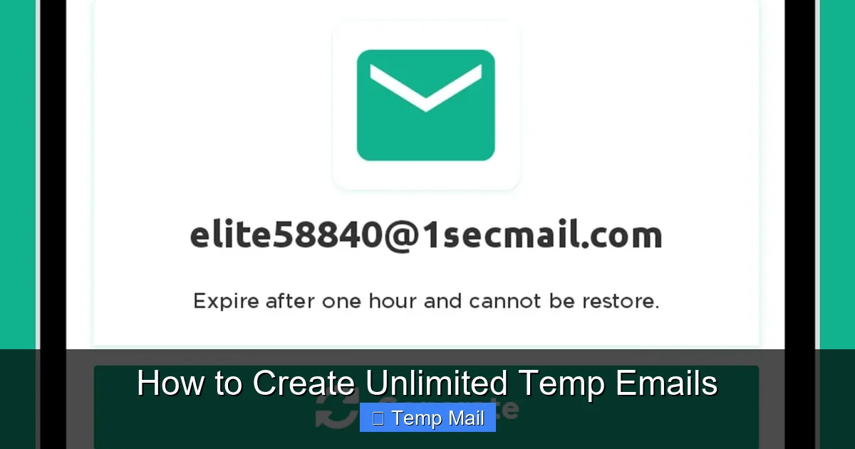 How to Create Unlimited Temp Emails