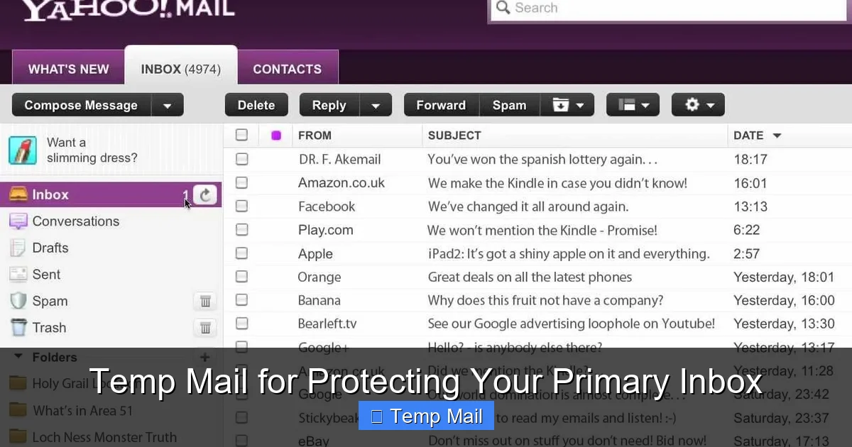 Temp Mail for Protecting Your Primary Inbox