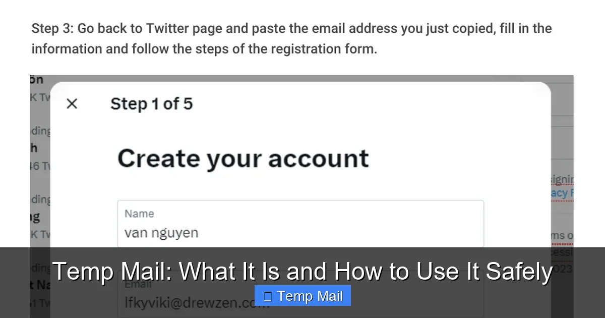 Temp Mail: What It Is and How to Use It Safely