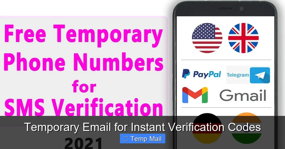 Temporary Email for Instant Verification Codes