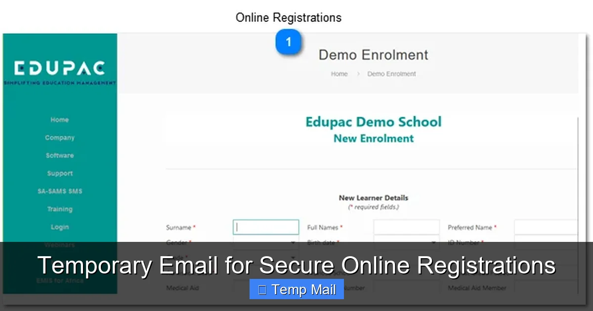 Temporary Email for Secure Online Registrations